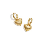 Earrings with radiant heart