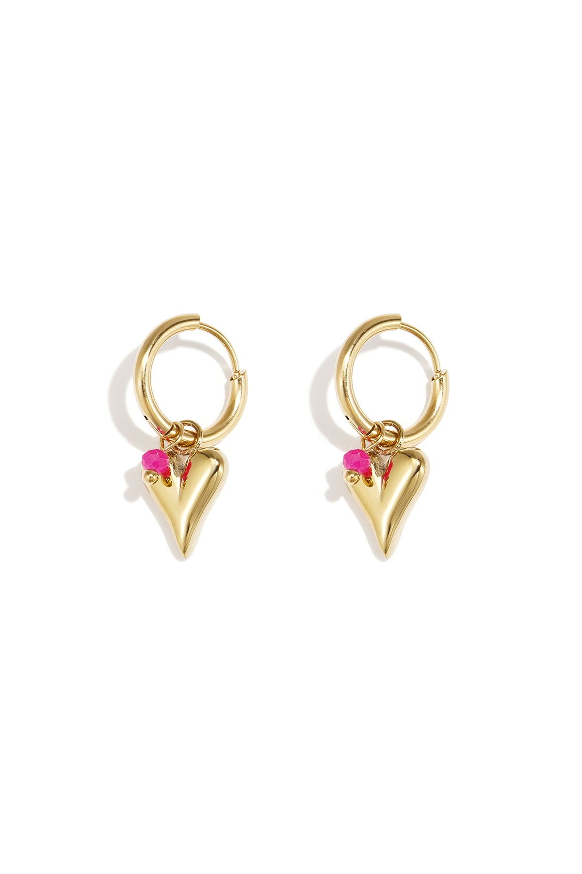 vivid heart earrings