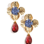 Iron Drop Earrings Flower Vacation Luxurious Series Women's jewelry