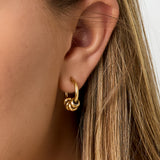 Small hoops with beads