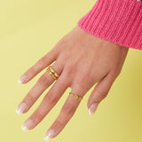 Statement ring with stones