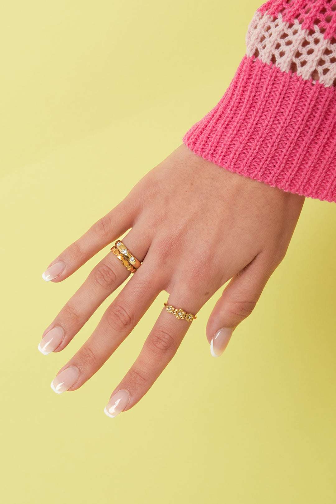 Statement ring with stones