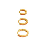 Earrings Set of Circles Copper