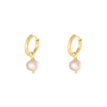 Earrings Pearl Of The Sea Grey Stainless Steel