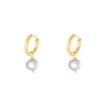 Earrings Pearl Of The Sea Grey Stainless Steel