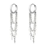 Earrings Thunder Gold Color Stainless Steel