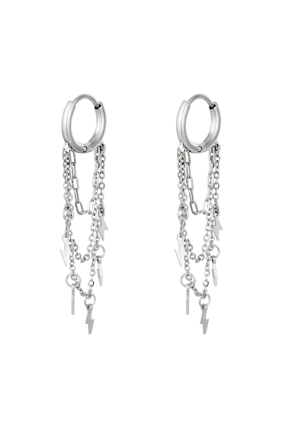 Earrings Thunder Gold Color Stainless Steel