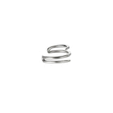 Earcuff Spiral Gold Color Stainless Steel