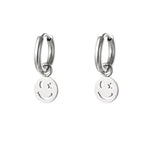 stainless steel earring smiley and star 