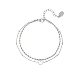 multi-layered stainless steel bracelet 
