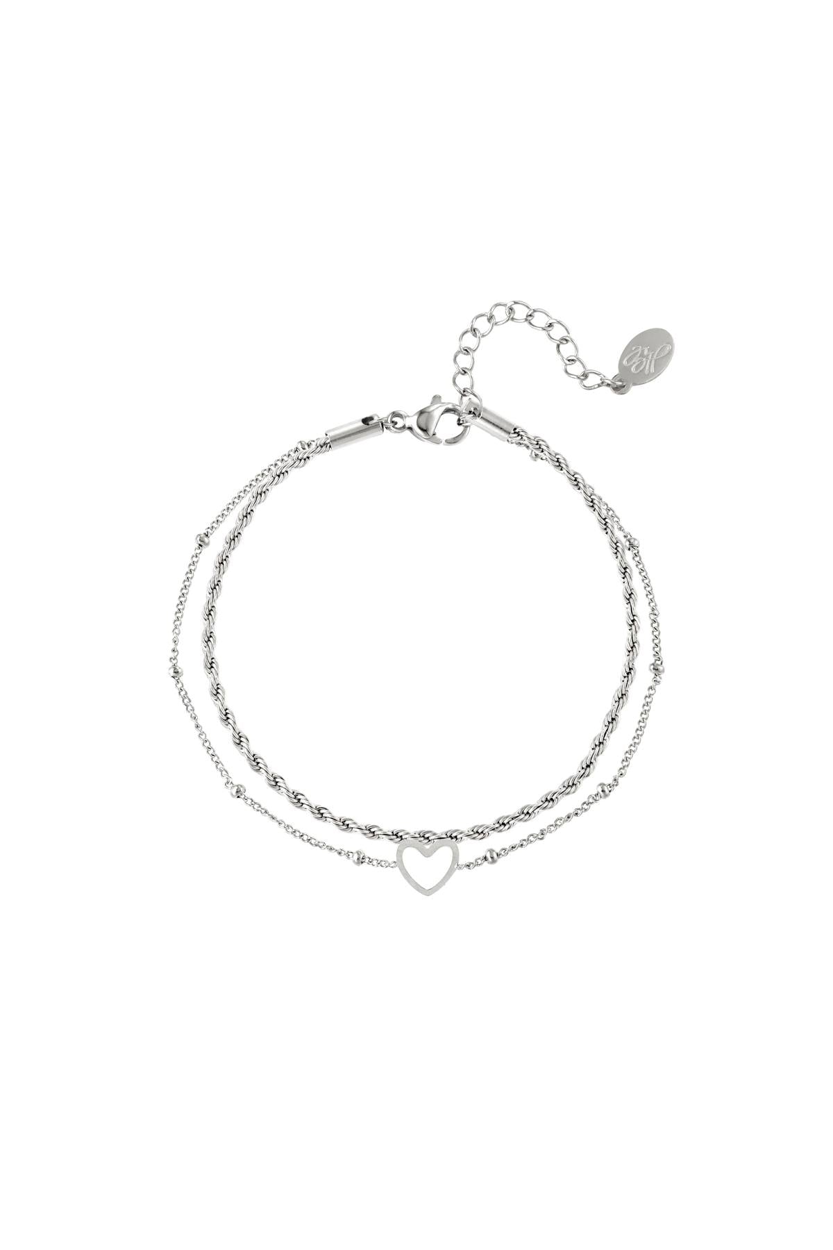 multi-layered stainless steel bracelet 