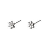 stainless steel earstuds flower 