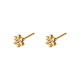 stainless steel earstuds flower 