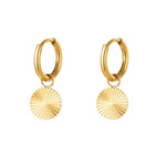 stainless steel earrings circle 