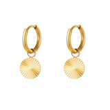 stainless steel earrings circle 