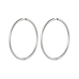 stainless steel earrings hoops large