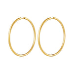 stainless steel earrings hoops large
