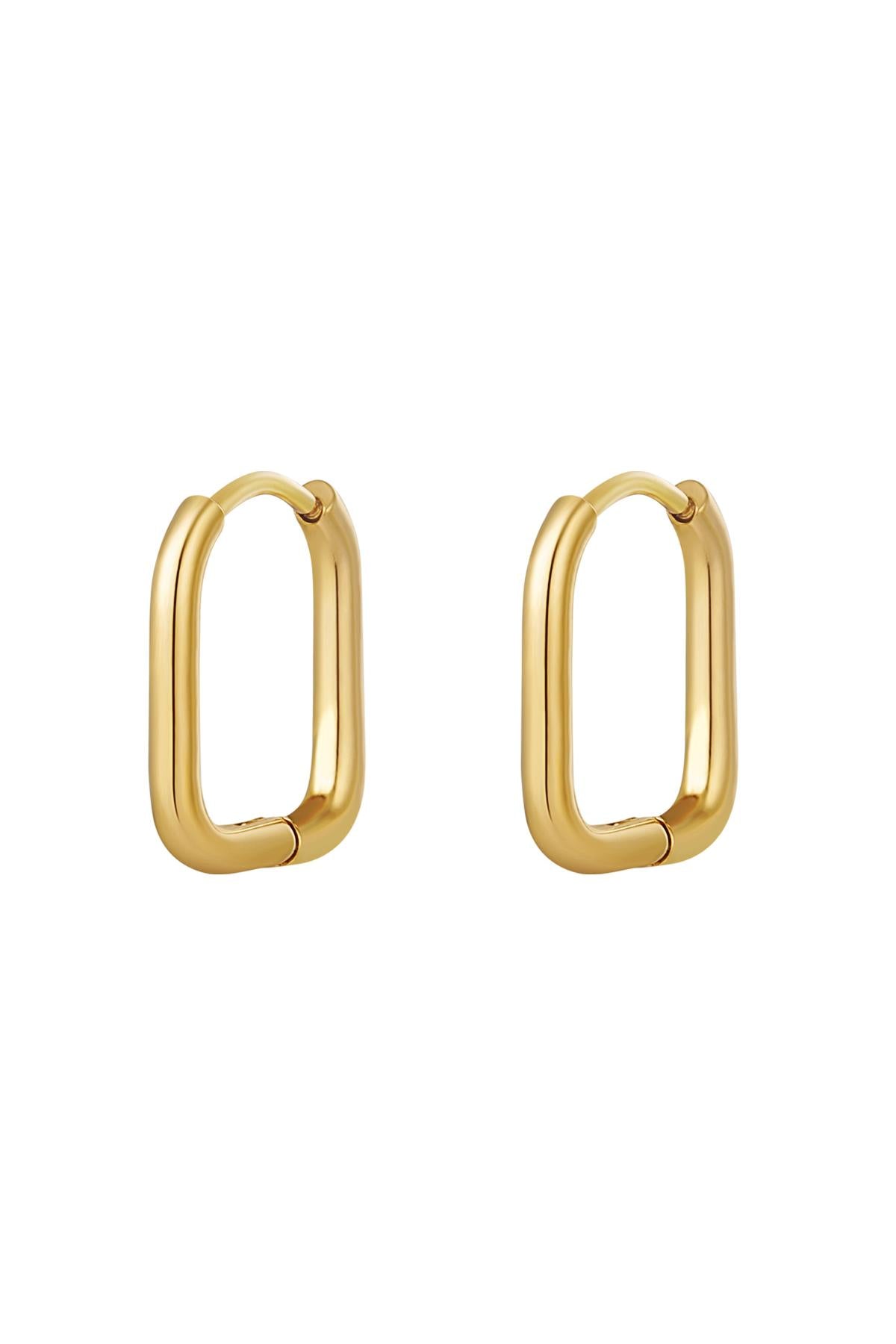 Earrings classic - large Silver Color Stainless Steel