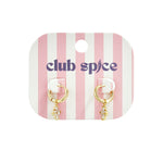 Earrings with clover decoration
