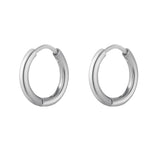 Creoles simple XS Silver Color Stainless Steel