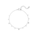 Bracelet simple with rhinestone details Gold Color Stainless Steel