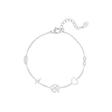 Minimalist bracelet with charms Gold Color Stainless Steel