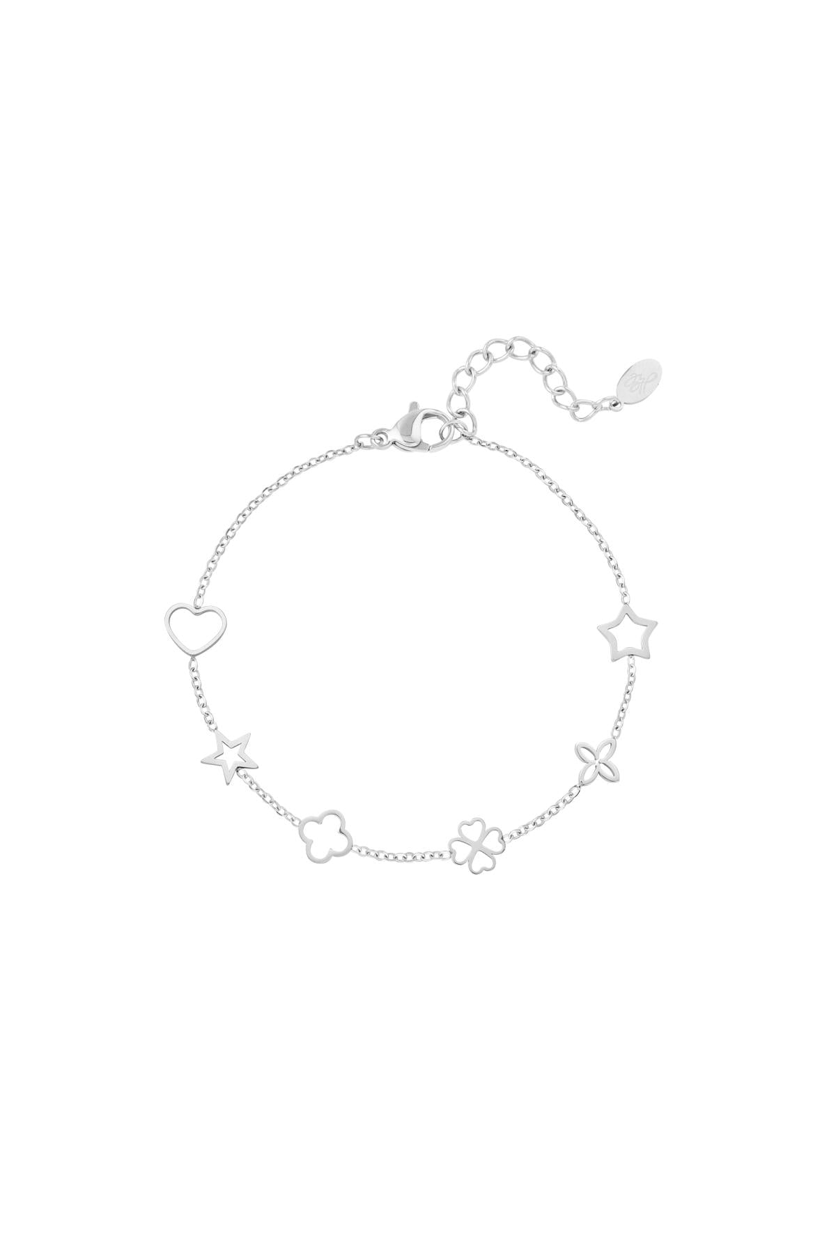 Bracelet with figures Gold Color Stainless Steel