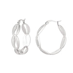 Earrings shell look Gold Color Stainless Steel