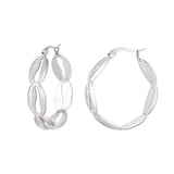 Earrings shell look Gold Color Stainless Steel
