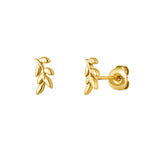 ear studs leaves