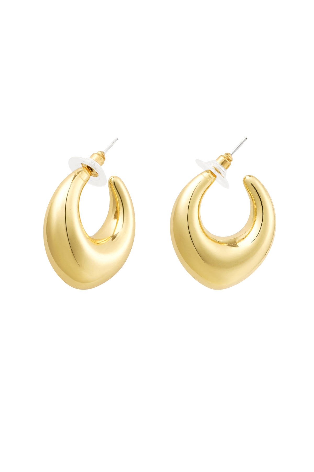 Earrings pointed twist - Silver Color color
