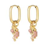 earring with black beads