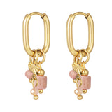 earring with black beads