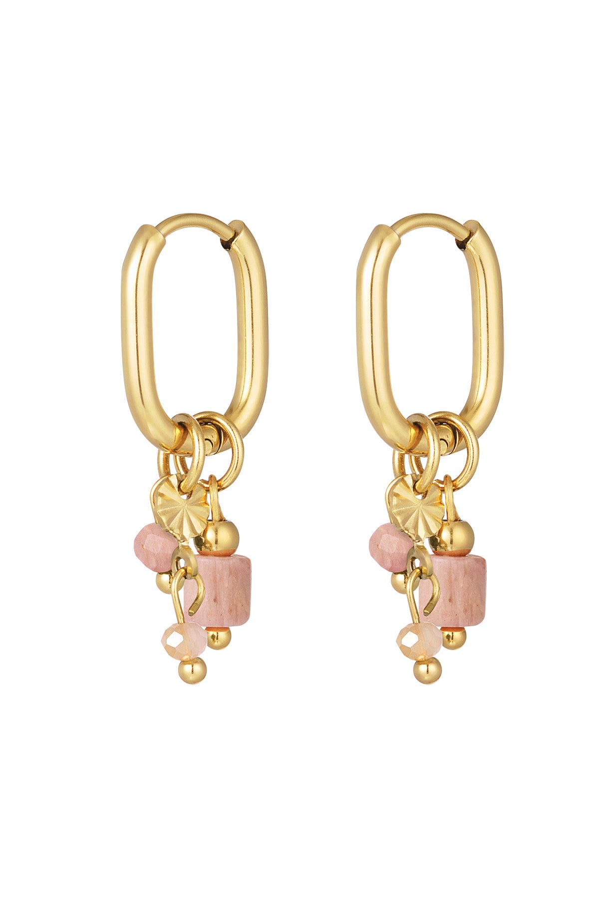 earring with black beads