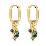 earring with black beads