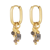 earring with black beads
