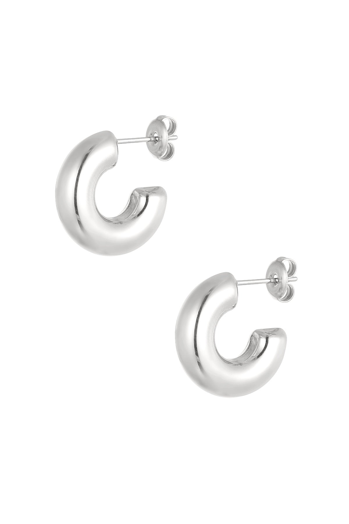 earrings aesthetic basic half small moon