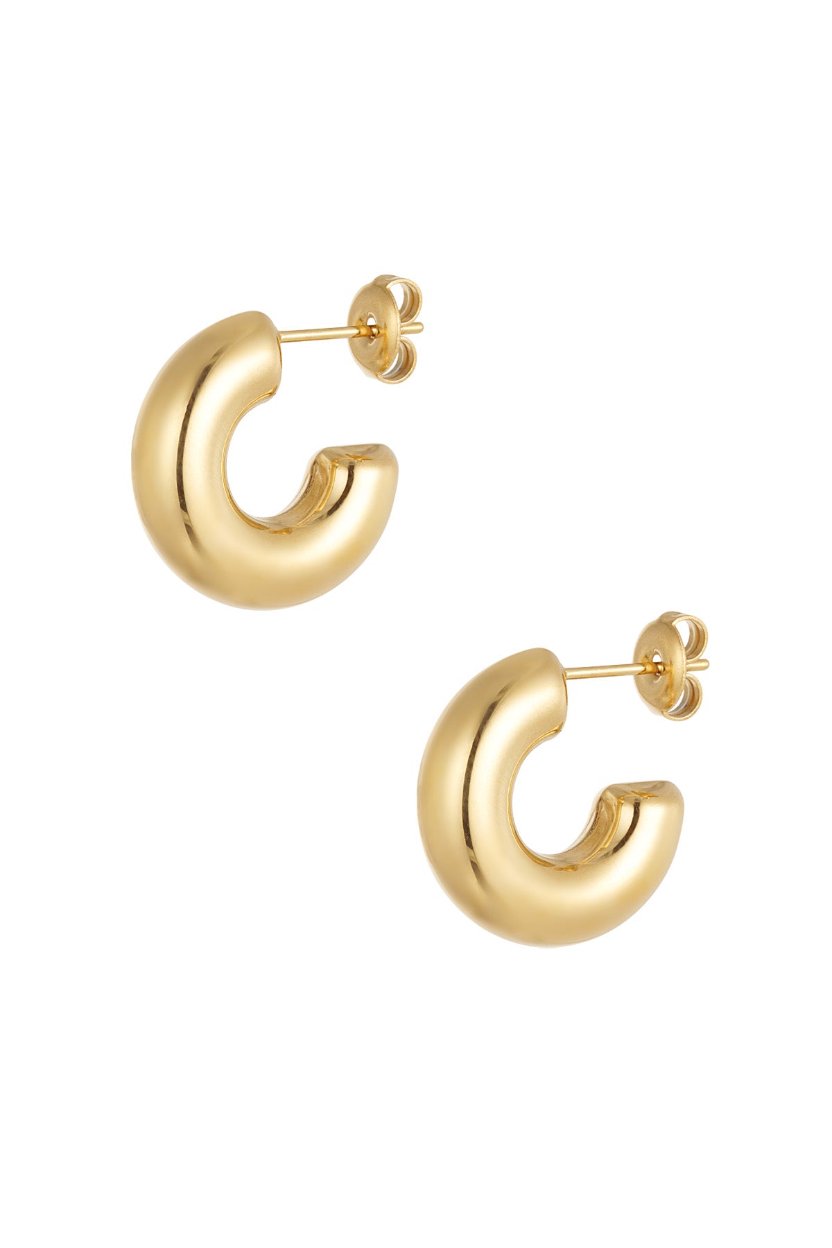 earrings aesthetic basic half small moon