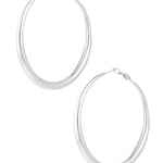 Basic earrings with variety - Silver Color color