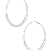 Basic earrings with variety - Silver Color color