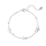 double bracelet clover/balls