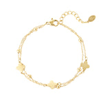 double bracelet clover/balls
