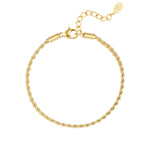 Bracelet jasseron twisted narrow - Silver color-2.0MM