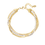 bracelet double layer of stones