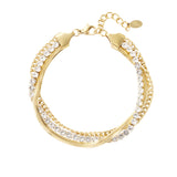 bracelet double layer of stones