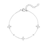 Flower party bracelet - Silver Color color