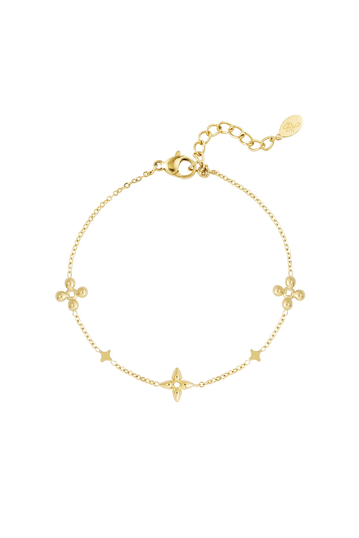 Flower party bracelet - Silver Color color