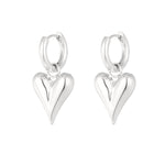 earrings with heart pendants medium