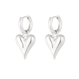 earrings with heart pendants medium