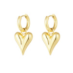 earrings with heart pendants medium